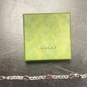 Double G silver bracelet size 8.3 In